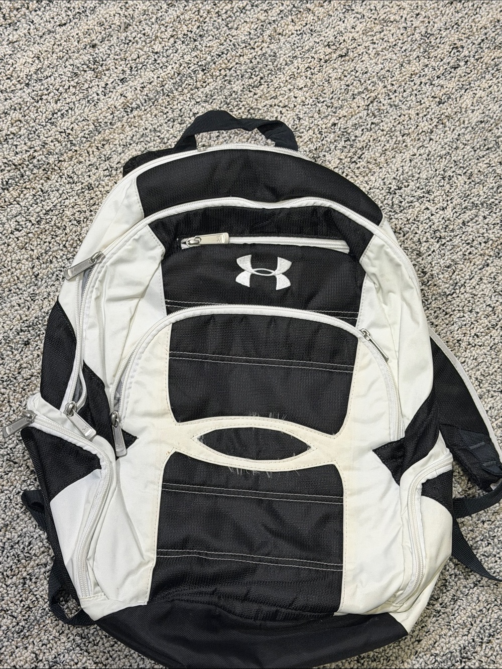 Under Armour Black and White Performance Backpack - Great condition!